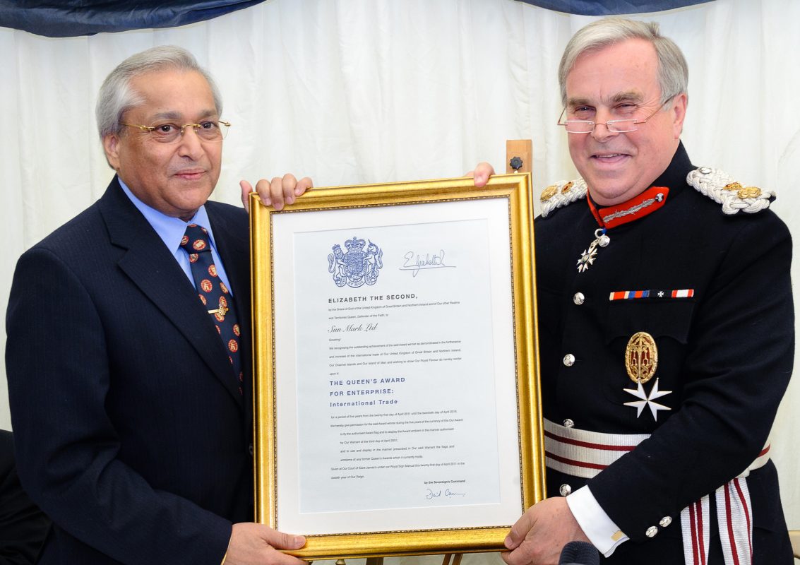 Third Queens Award for Enterprise in International Trade - Sun Mark Ltd