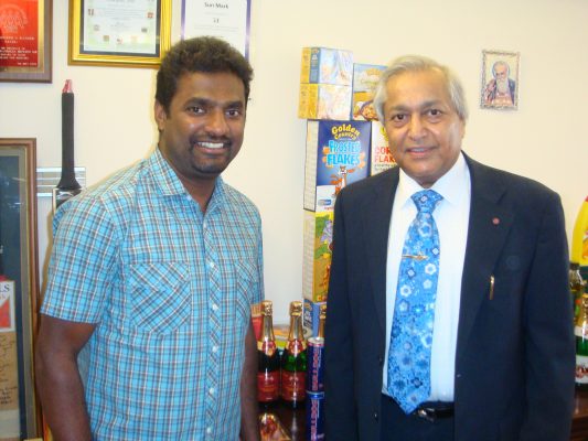 A World Class Partnership between Sun Mark Ltd & Cricket Legend, Muttiah Muralitharan