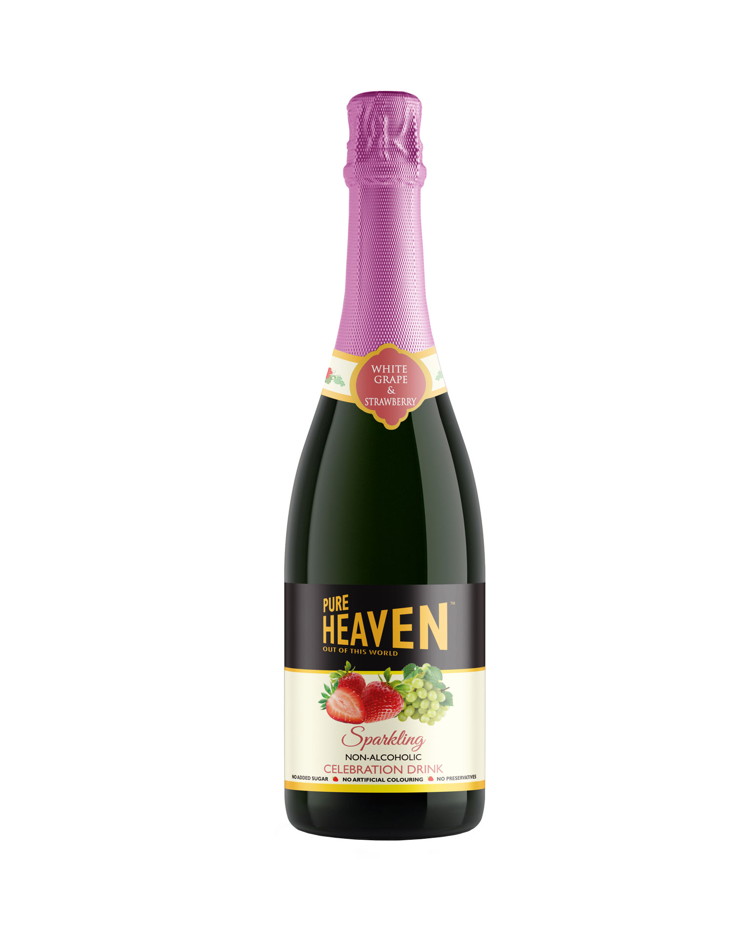 Pure Heaven Sparkling Non-Alcoholic Celebration Drink Strawberry Wholesalers UK