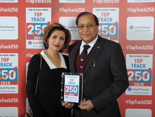 Sun Mark has been listed in the prestigious Sunday Times “Top Track 250”